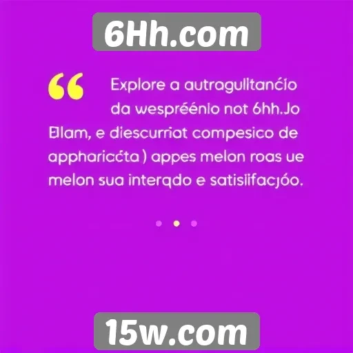 Avaliação da experiência do usuário no 6Hh.com